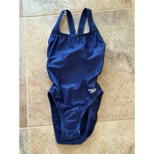 Speedo Women's ProLT Super Proback Solid Navy Blue One-Piece Size 28 NWOT